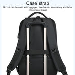 19 Inch Large Capacity Waterproof Backpack With Usb Black