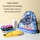 Kids' Swim Bag Cute Cartoon Beach Backpack Waterproof Dry / Wet Large 2 Layer - Blue - Large 2 Layer - Extra Image