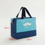 Travel Bag - Waterproof Oxford Cloth - Blue Beard - 45-Degree Angle
