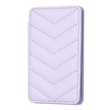 Wave Pattern Card Bag Back Sticker For Mobile Phones - Dark Purple