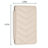 Wave Pattern Card Bag Back Sticker For Mobile Phones - Dark Purple - Extra Image