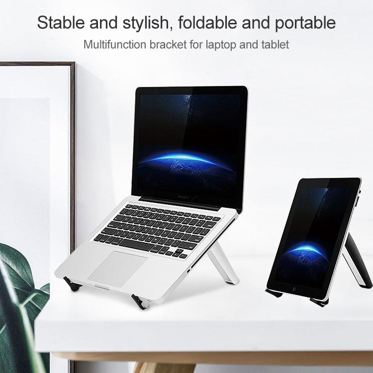 Triangle Cooling Bracket for Tablets Laptops and Desktops - Black