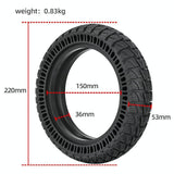 9-Inch Front And Rear Wheel Replacement For Xiaomi M365 / Pro Electric Scooter - Top-Down View