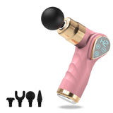 Compact Lcd Muscle Massager With Mini Fascia Gun - Black - Extra Image