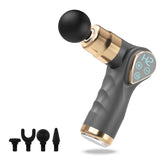 Compact Lcd Muscle Massager With Mini Fascia Gun - Black - Extra Image