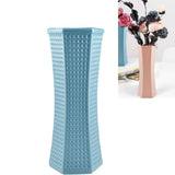 Versatile Plastic Vase for Creative Wet and Dry Flower Arrangements - Milk White - Low Angle