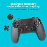 Switch Pro Wireless Gamepad with Dual Motors and Turbo - 45-Degree Angle