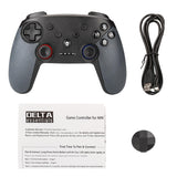 Switch Pro Wireless Gamepad with Dual Motors and Turbo - Close-Up Angle