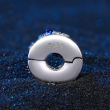 925 Sterling Silver Diy Bracelet Beads & Pendant Set - Top-Down View