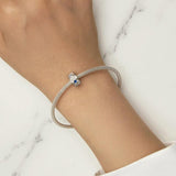 925 Sterling Silver Diy Bracelet Beads & Pendant Set - Close-Up Angle