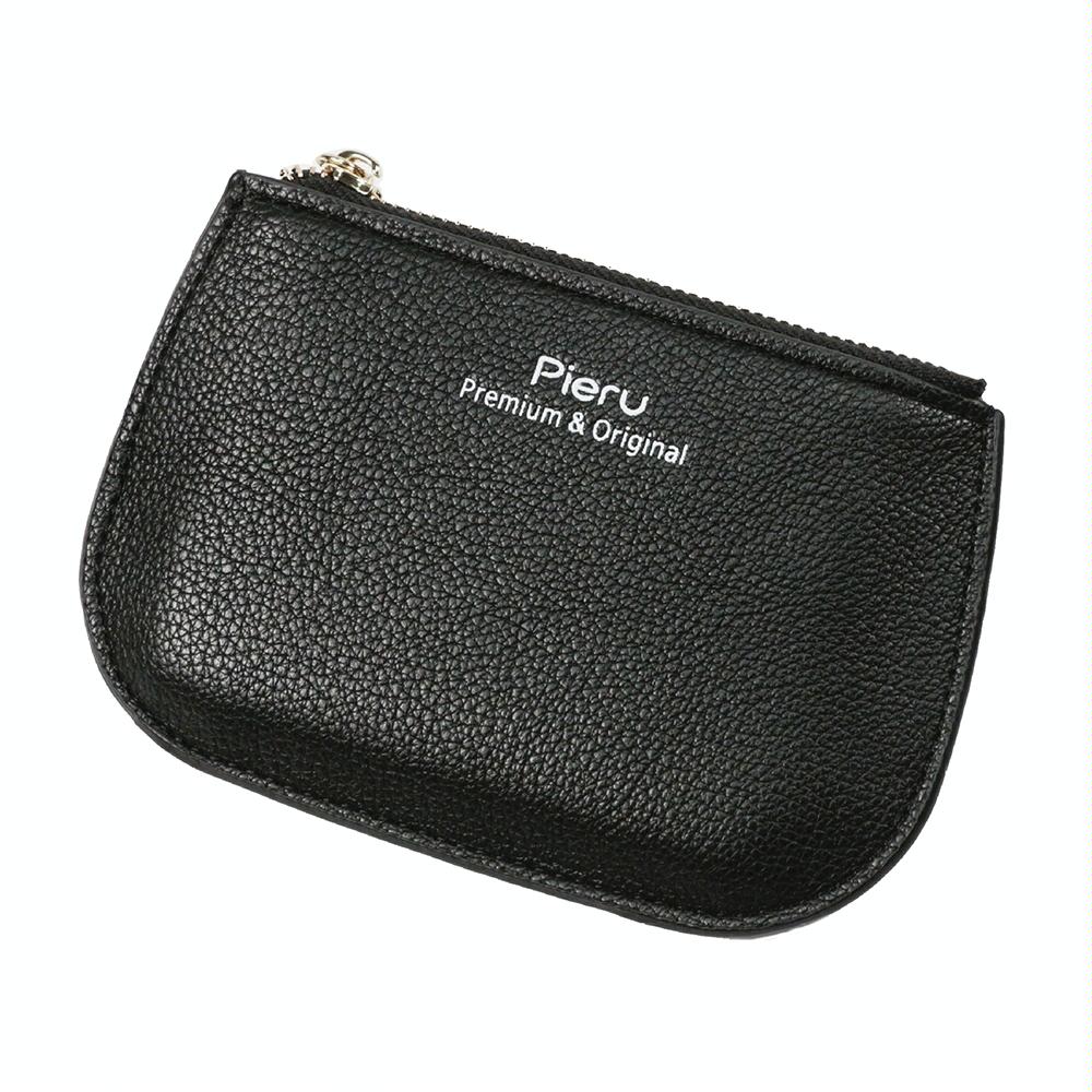 Ultra Thin Zippered Mini Wallet For Women Compact Coin Purse - Yellow