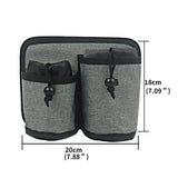 Travel Cup Holder for Luggage - Gray - Side View