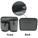 Travel Cup Holder for Luggage - Gray - 45-Degree Angle