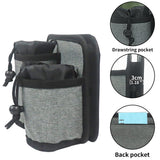 Travel Cup Holder for Luggage - Gray - Rear View
