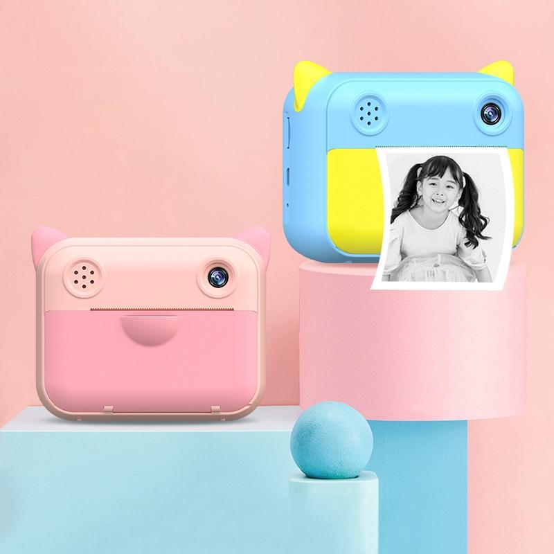 2.4 Hd Screen Kids Thermal Printing Camera - no Memory Card - Blue