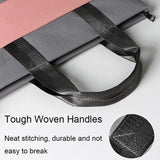 Universal Portable Laptop Liner Bag - Pink / Gray - 14.1-15.4 Inches - Rear View