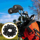 Versatile Golf Hat Cover with 12-in-1 Functionality - Black Litchi Texture - Close-Up Angle