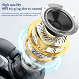 Wireless Bone Conduction Earphone - Single Ear Clamp Design - Black