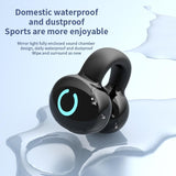 Wireless Bone Conduction Earphone - Single Ear Clamp Design - Black - Extra Image
