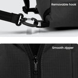 Large Capacity Men Backpack With Shoulder Strap Black
