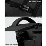 Large Capacity Men Backpack With Shoulder Strap Black - Extra Image