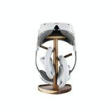 Acacia Vr Helmet Storage Rack for Quest 2 and Pico 3 / 4 - Walnut - Side View