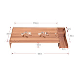 Wood Monitor Stand with Keyboard Storage - Tbd049404601A