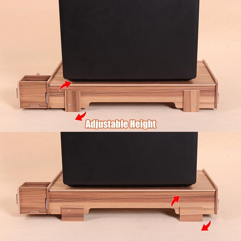 Wood Monitor Stand with Keyboard Storage - Tbd049404601A