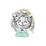 925 Sterling Silver Adorable Cat Bead