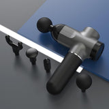 Portable Rechargeable Muscle Massager - Grey Handbag - Close-Up Angle