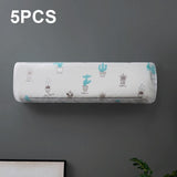5-pack Hanging Ac Dust Cover - 95x20x31cm - Thickened - Red Flower