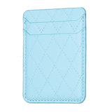 Diamond Lattice Card Bag Sticker For Mobile Phones - Dark Purple