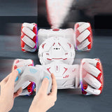 Stunt Car with 2.4g Remote Control - Single Rc Torsion Design - Red - Front View