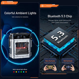 Wireless Gaming Earbuds - Tws Bluetooth - Black - 45-Degree Angle