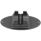 Children's Bicycle Parking Rack - Fixed Scooter Wheel Pad Black - Side View