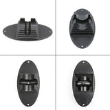 Children's Bicycle Parking Rack - Fixed Scooter Wheel Pad Black