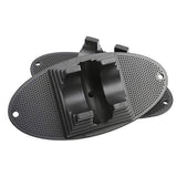 Children's Bicycle Parking Rack - Fixed Scooter Wheel Pad Black - Rear View