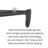 Smart Audio Sunglasses with Bluetooth Earphone - A13 - Dark Gray - Close-Up Angle