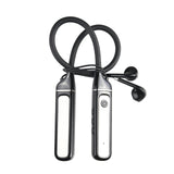 Wireless Sports Earphones with Bluetooth 5.3 and Built-in Sound Card - Black - Side View