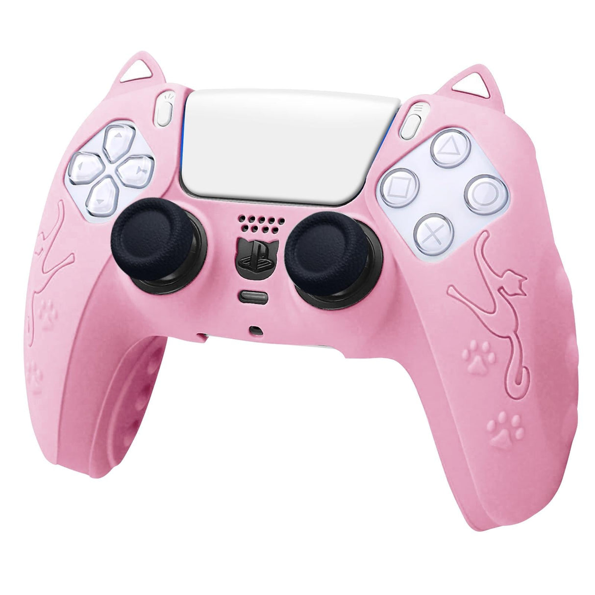Silicone Cat Ear Gamepad Cover for Sony Ps5 - Black