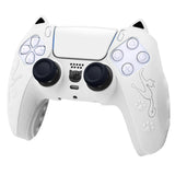 Silicone Cat Ear Gamepad Cover for Sony Ps5 - Black