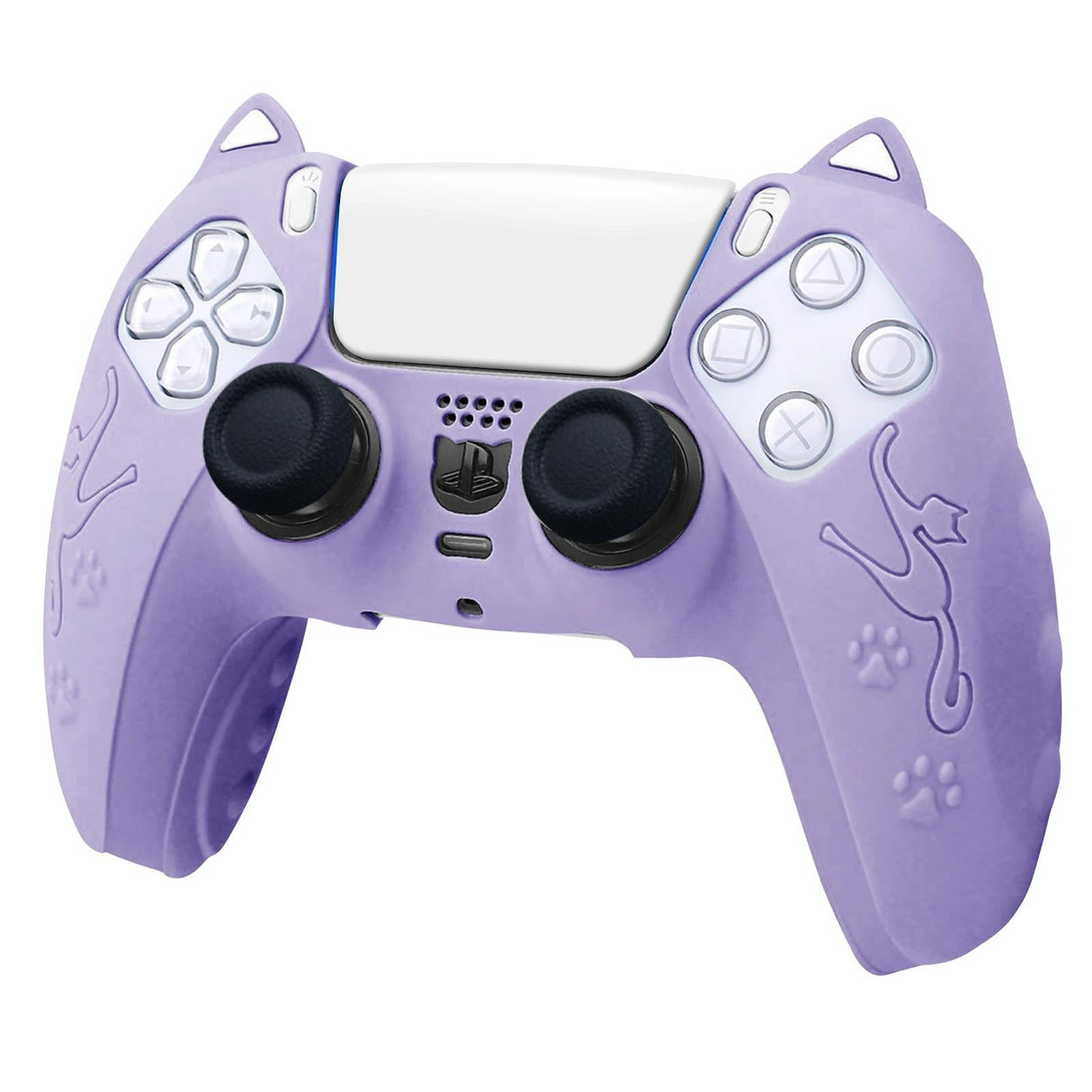 Silicone Cat Ear Gamepad Cover for Sony Ps5 - Black