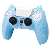 Silicone Cat Ear Gamepad Cover for Sony Ps5 - Black