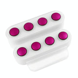 8-attachment Dyson Airwrap Storage Rack in Rose Red - Top-Down View
