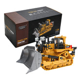 9-Channel Remote Control Bulldozer Toy With Alloy Excavator - Close-Up Angle