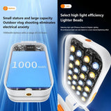 Mini Rgb Fill Light with Phone Holder - White - 45-Degree Angle