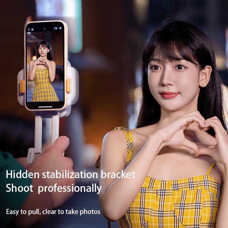Mini Rgb Fill Light with Phone Holder - White