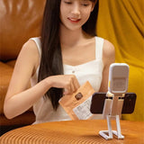 Mini Rgb Fill Light with Phone Holder - White - Extra Image