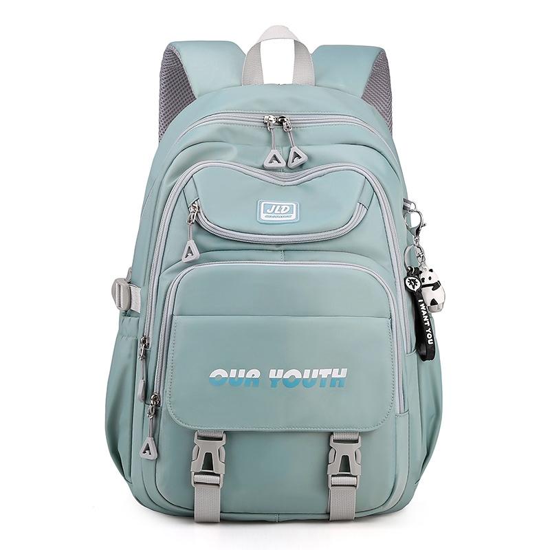 Teen Girls' Anti-theft College Backpack - Secure & Stylish - Black