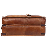 Men 15.6 Inch Business Handbag Casual Singer Shoulder Messenger Bag - Rusty Black - 45-Degree Angle